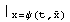 | _ (x = ψ(t, Overscript[x, _]))