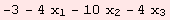 -3 - 4 x_1 - 10 x_2 - 4 x_3