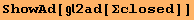 ShowAd[2ad[Σclosed]]