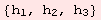 {h_1, h_2, h_3}