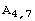 A_ (4, 7)