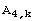 A_ (4, k)